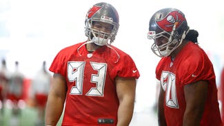 Next Story Image: Ndamukong Suh practices with Buccaneers for first time, dons customary No. 93 jersey